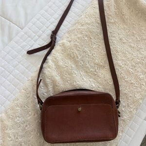 Madewell Brown Leather Crossbody Bag